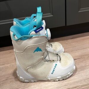BURTON 1K Preschool BOA GROM Snowboard Boots Kids Size 1K